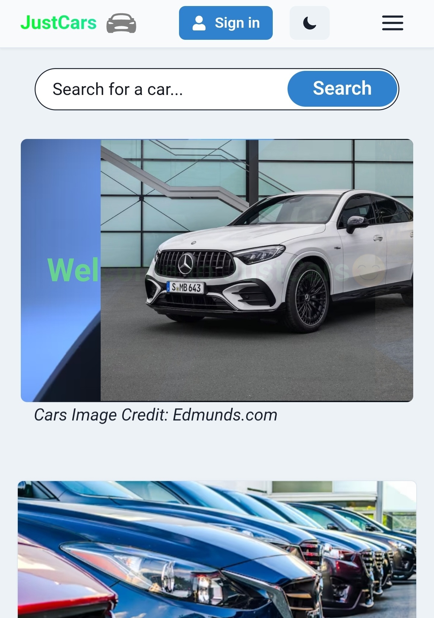 Phone Store mobile view